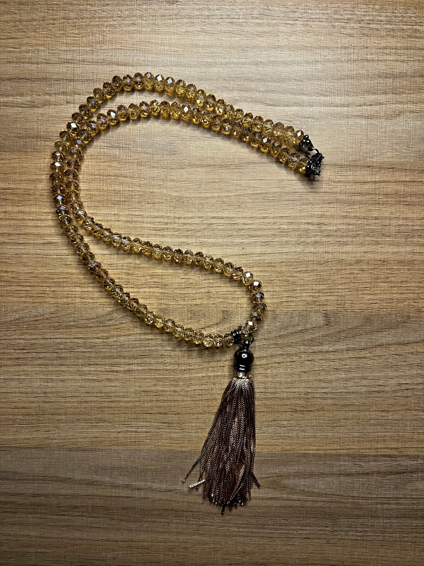 Japamala Transparente Dourado