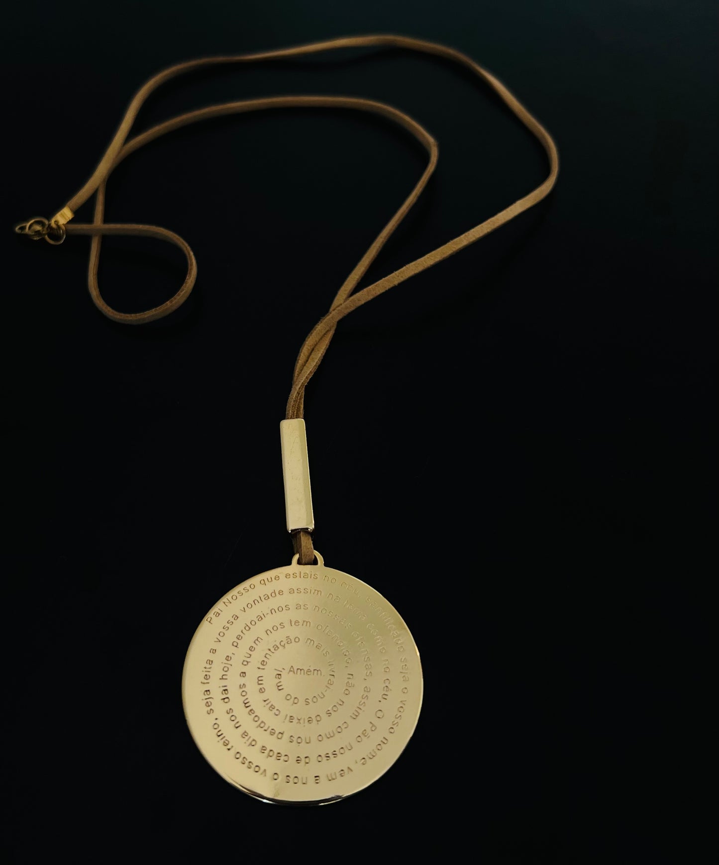 Colar Pai Nosso / Cordão de couro