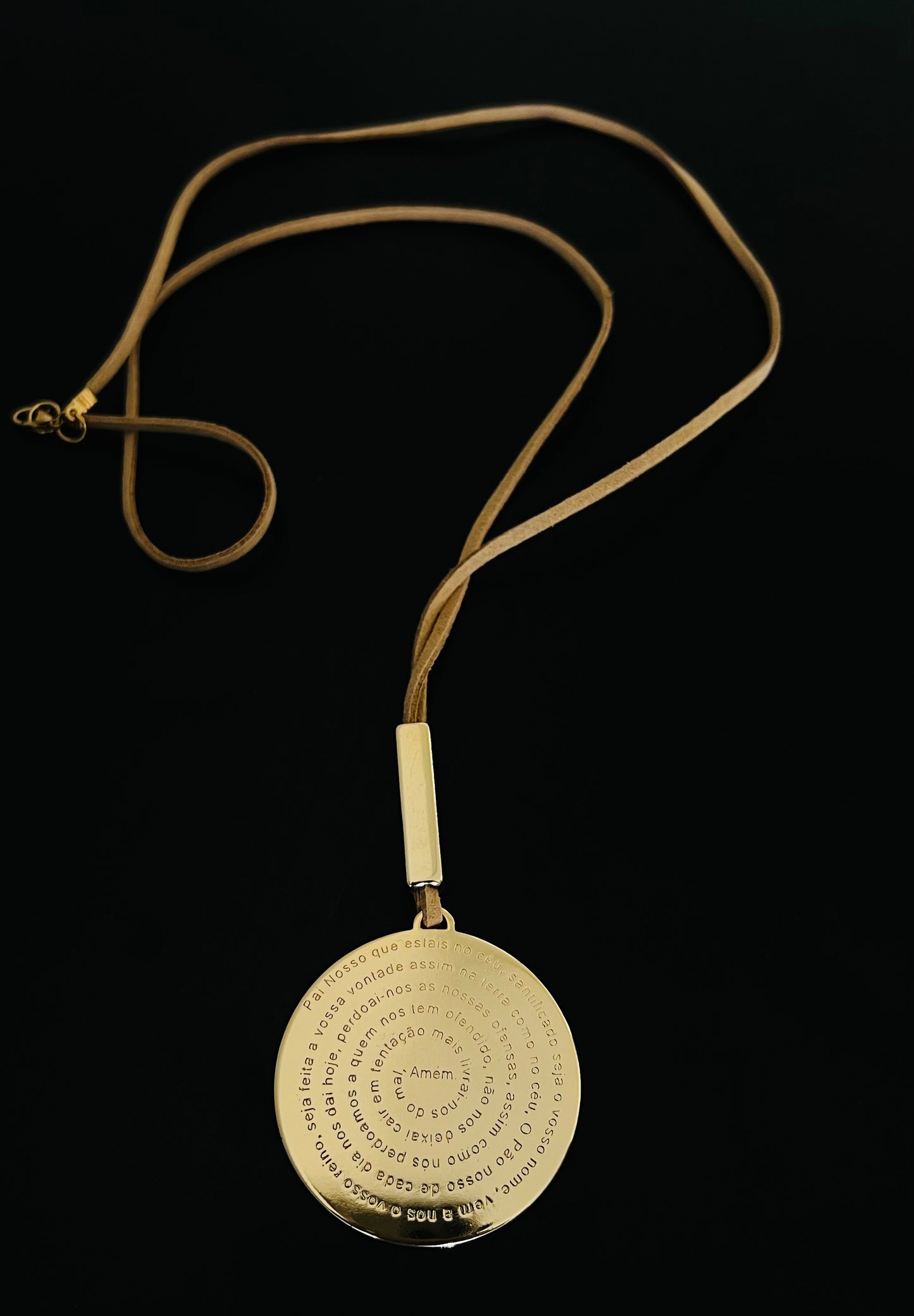 Colar Pai Nosso / Cordão de couro