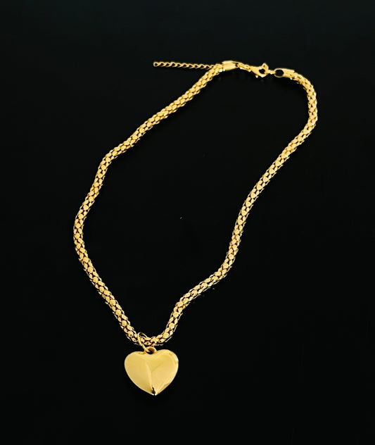 Colar Coração Dourado