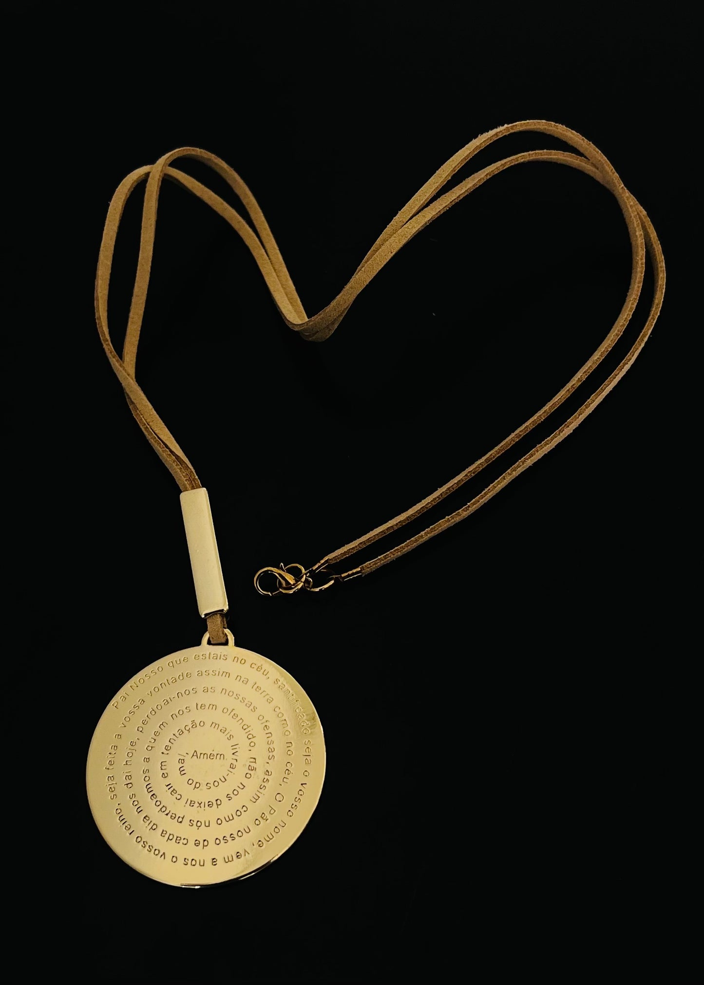 Colar Pai Nosso / Cordão de couro